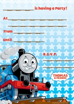 Thomas the Tank Party Invitations